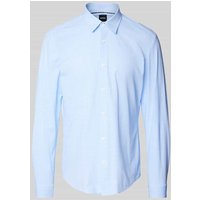 BOSS Slim Fit Freizeithemd mit Kentkragen Modell 'Roan' in Bleu, Größe XXL von Boss