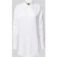 BOSS Slim Fit Hemdbluse aus Viskose-Leinen-Mix Modell 'Belini' in Weiss, Größe 40 von Boss
