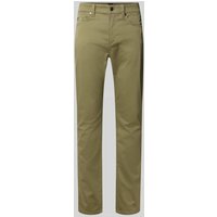 BOSS Slim Fit Hose aus Baumwoll-Mix Modell 'DELAWARE' in Oliv, Größe 34/30 von Boss