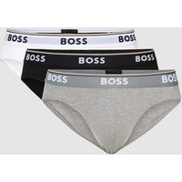 BOSS Slip mit Label-Details im 3er-Pack Modell 'Power' in Mittelgrau Melange, Größe XL von Boss