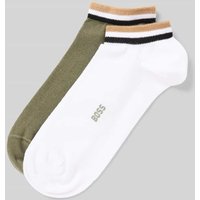 BOSS Sneaker-Socken aus Baumwoll-Mix im 2er-Pack in Oliv, Größe 39-42 von Boss