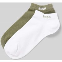 BOSS Sneaker-Socken aus Baumwoll-Mix im 2er-Pack in Oliv, Größe 39-42 von Boss