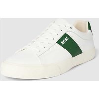 BOSS Sneaker mit Kontrastbesatz Modell 'Adien' in weiß in Weiss, Größe 40 von Boss