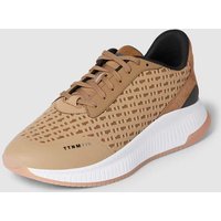 BOSS Sneaker mit Kontrastbesatz Modell 'TTNM EVO' in Camel, Größe 41 von Boss