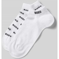 BOSS Sneakersocken mit Allover-Label-Print im 2er-Pack in Weiss, Größe 39/42 von Boss