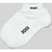 BOSS Sneaker-Socken mit Label-Detail im 2er-Pack in Weiss, Größe 39-42 von Boss