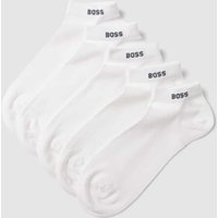 BOSS Sneakersocken mit Label-Detail im 5er-Pack in Weiss, Größe 39/42 von Boss