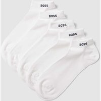 BOSS Sneakersocken mit Label-Detail im 5er-Pack in Weiss, Größe 43/46 von Boss