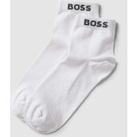 BOSS Sneakersocken mit Label-Details im 2er-Pack in Weiss, Größe 39/42 von Boss