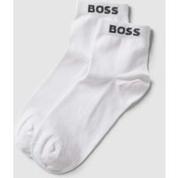 BOSS Sneakersocken mit Label-Details im 2er-Pack in Weiss, Größe 39-42 von Boss