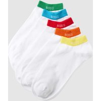 BOSS Sneakersocken mit Label-Details im 5er-Pack in Weiss, Größe 39/42 von Boss