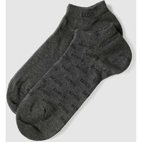BOSS Sneakersocken mit Stretch-Anteil im 2er-Pack in Anthrazit, Größe 39-42 von Boss