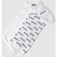 BOSS Sneakersocken mit Stretch-Anteil im 2er-Pack in Weiss, Größe 43/46 von Boss