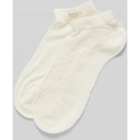 BOSS Sneakersocken mit elastischem Rippenbündchen im 2er-Pack in Weiss, Größe 35-38 von Boss