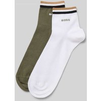 BOSS Socken aus Baumwoll-Mix im 2er-Pack in Oliv, Größe 39-42 von Boss