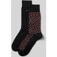 BOSS Socken mit Label-Detail im 2er-Pack in Black, Größe 39-42 von Boss