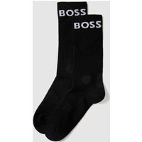 BOSS Socken mit Label-Print im 2er-Pack in Black, Größe 43/46 von Boss