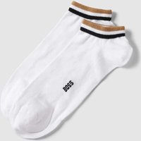 BOSS Sneakersocken mit Label-Detail im 2er-Pack in Weiss, Größe 39/42 von Boss