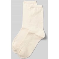 BOSS Socken mit Label-Stitching Modell 'Monogram' im 2er-Pack in Beige Melange, Größe 39-42 von Boss