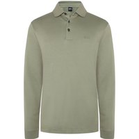 BOSS Unifarbenes Langarm-Poloshirt in Jersey-Qualität, Regular Fit in XXL von Boss