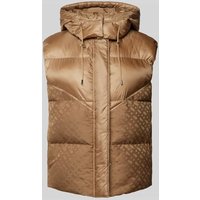 BOSS Steppweste mit Kapuze Modell 'Pollimo' in Camel, Größe 42 von Boss