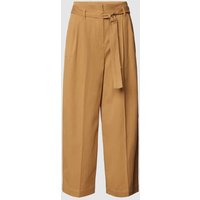 BOSS Stoffhose mit Bindegürtel Modell 'Tenoy' in Camel, Größe 32 von Boss