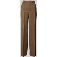 BOSS Straight Fit Stoffhose aus Schurwolle Modell 'Tilda' in Cognac, Größe 38 von Boss