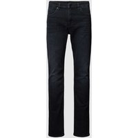 BOSS Straight Leg Jeans im 5-Pocket-Design Modell 'Delaware' in Marine, Größe 32/32 von Boss