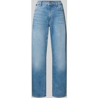 BOSS Straight Leg Jeans mit Label-Detail Modell 'DAELYA' in Blau, Größe 31 von Boss