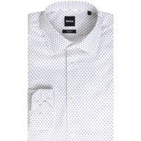 BOSS Stretch-Hemd mit Kleinmuster, Regular Fit in 44 von Boss
