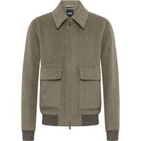 BOSS Woll-Blouson aus einem Alpaka-Mix mit Fischgrätstruktur und Zip in 52 von Boss