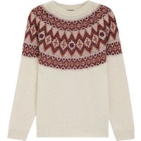BOSS Strick-Pullover mit Norweger-Muster und Mohair-Anteil in M von Boss