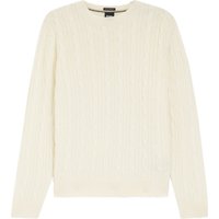 BOSS Strick-Pullover mit Zopfmuster und Kaschmiranteil in M von Boss