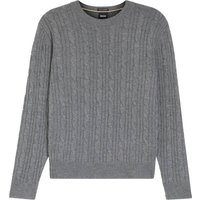BOSS Strick-Pullover mit Zopfmuster und Kaschmiranteil in XL von Boss
