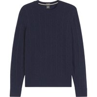 BOSS Strick-Pullover mit Zopfmuster und Kaschmiranteil in XL von Boss
