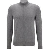 BOSS Strickjacke aus Schurwolle mit Label-Stickerei in XL von Boss