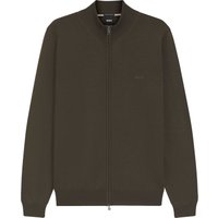 BOSS Strickjacke aus Schurwolle mit Label-Stickerei in XXL von Boss