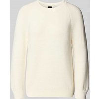 BOSS Strickpullover mit Raglanärmeln Modell 'Fovila' in Offwhite, Größe XXL von Boss