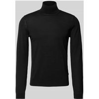 BOSS Strickpullover mit Rollkragen Modell 'Musso' in Black, Größe XL von Boss