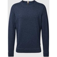 BOSS Strickpullover mit Rundhalsausschnitt Modell 'Onore' in Weiss, Größe XXL von Boss