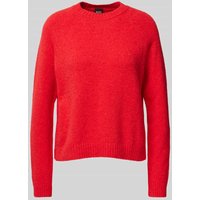 BOSS Strickpullover mit gerippten Abschlüssen Modell 'Febisan' in Rot, Größe S von Boss