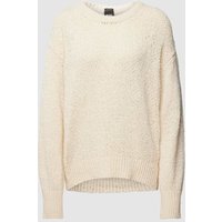 BOSS Black Women Strickpullover mit überschnittenen Schultern Modell 'Felodiena' in Offwhite, Größe S von BOSS Black Women