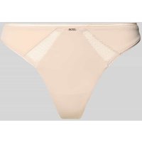 BOSS String mit Spitzen-Einsatz in Beige, Größe L von Boss