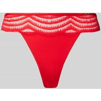 BOSS String mit Spitzenbesatz in Rot, Größe M von Boss