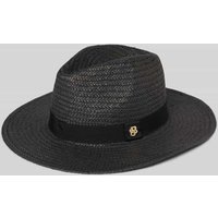 BOSS Strohhut mit Label-Applikation Modell 'Ysabel' in Black, Größe 1 von Boss