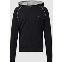 BOSS Sweatjacke mit Kapuze Modell 'Mix&Match' in Black, Größe XL von Boss