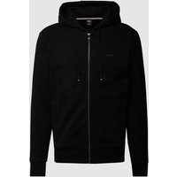 BOSS Sweatjacke mit Kapuze Modell 'Seeger' in Black, Größe L von Boss