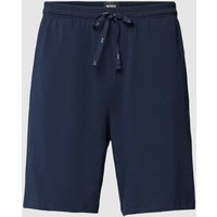 BOSS Sweatpants mit Label-Stitching Modell 'Mix&Match' in Dunkelblau, Größe L von Boss