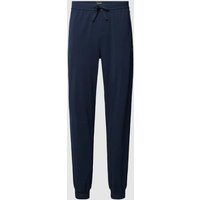 BOSS Sweatpants mit Label-Stitching Modell 'Mix&Match' in Dunkelblau, Größe M von Boss