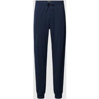 BOSS Sweatpants mit Label-Stitching Modell 'Mix&Match' in Dunkelblau, Größe S von Boss